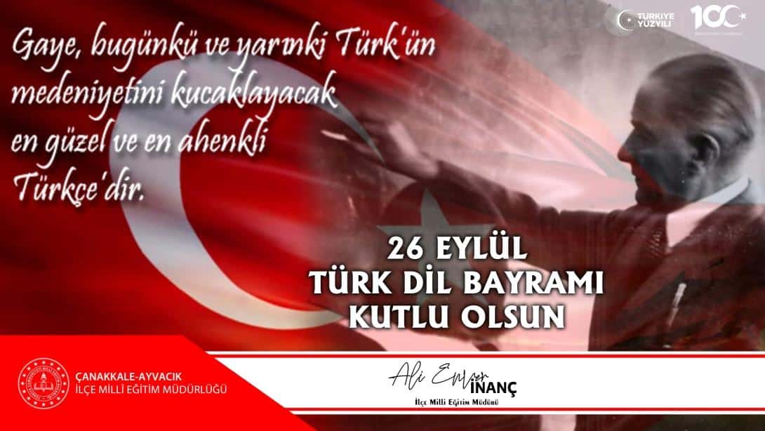 Türk Dil Bayramı Kutlu Olsun